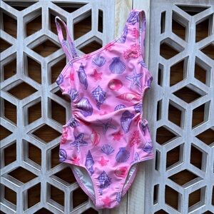 Tucker + Tate Pink Seashell & Starfish One-Piece Swimsuit